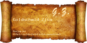 Goldschmid Zita névjegykártya
